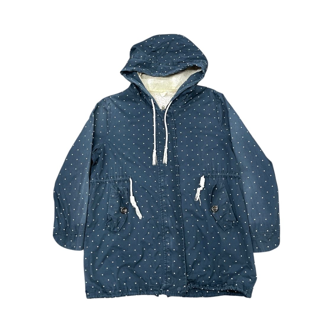 빈티지 도트 후드 자켓 상품이미지2