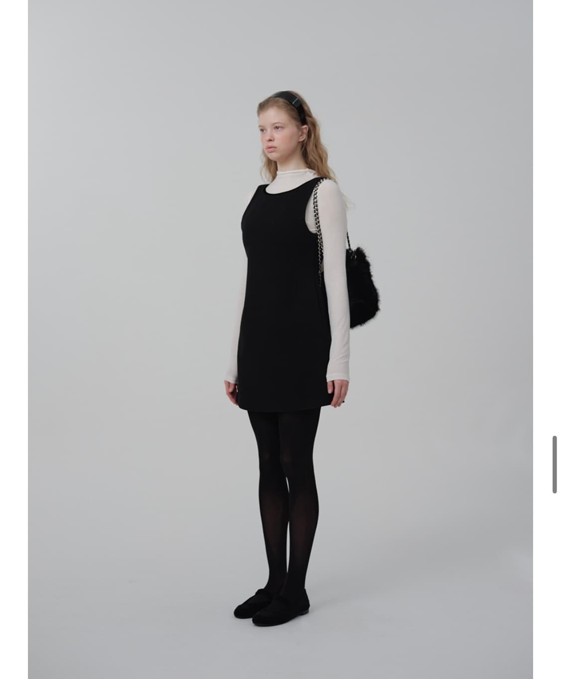 더바넷 신상 Avel back ribbon mini dress 상품이미지3