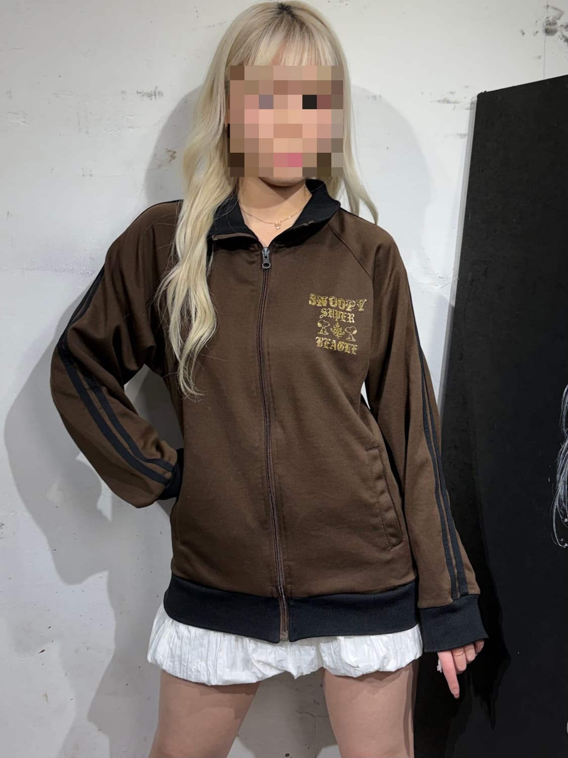 Jpn 스누피 오네 초코 브라운 갸루 오버핏 져지 M 상품이미지4