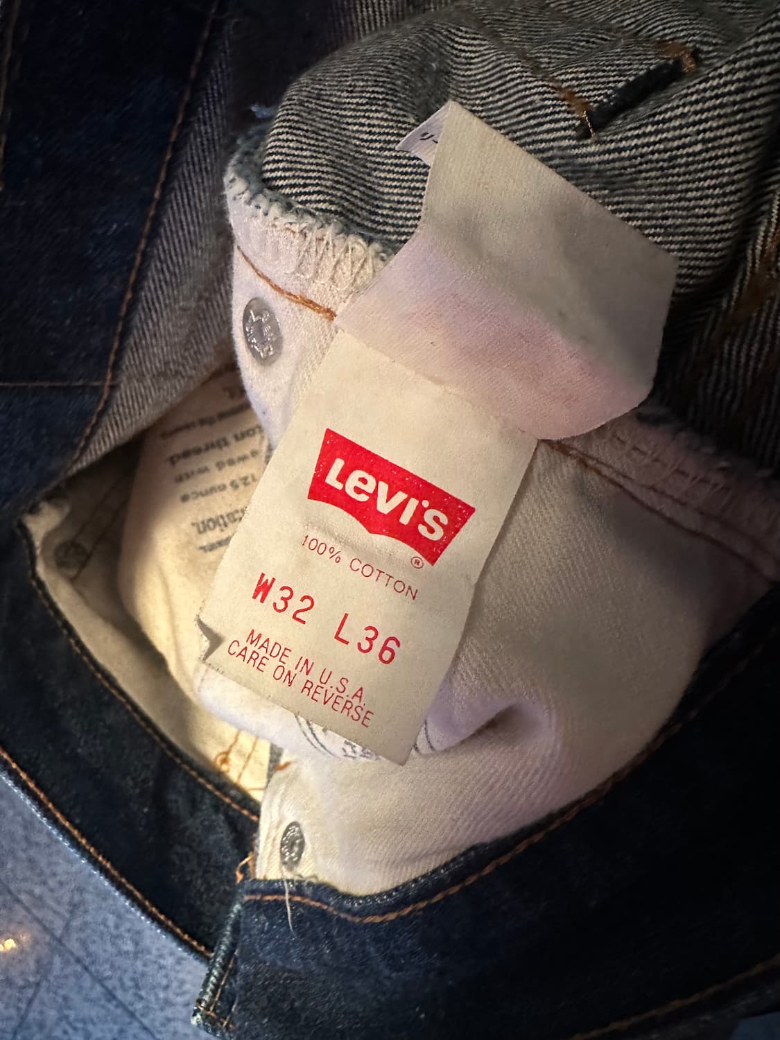 90s USA LVC 빈티지 리바이스 501 발렌시아 셀비지 데님 팬츠 상품이미지9