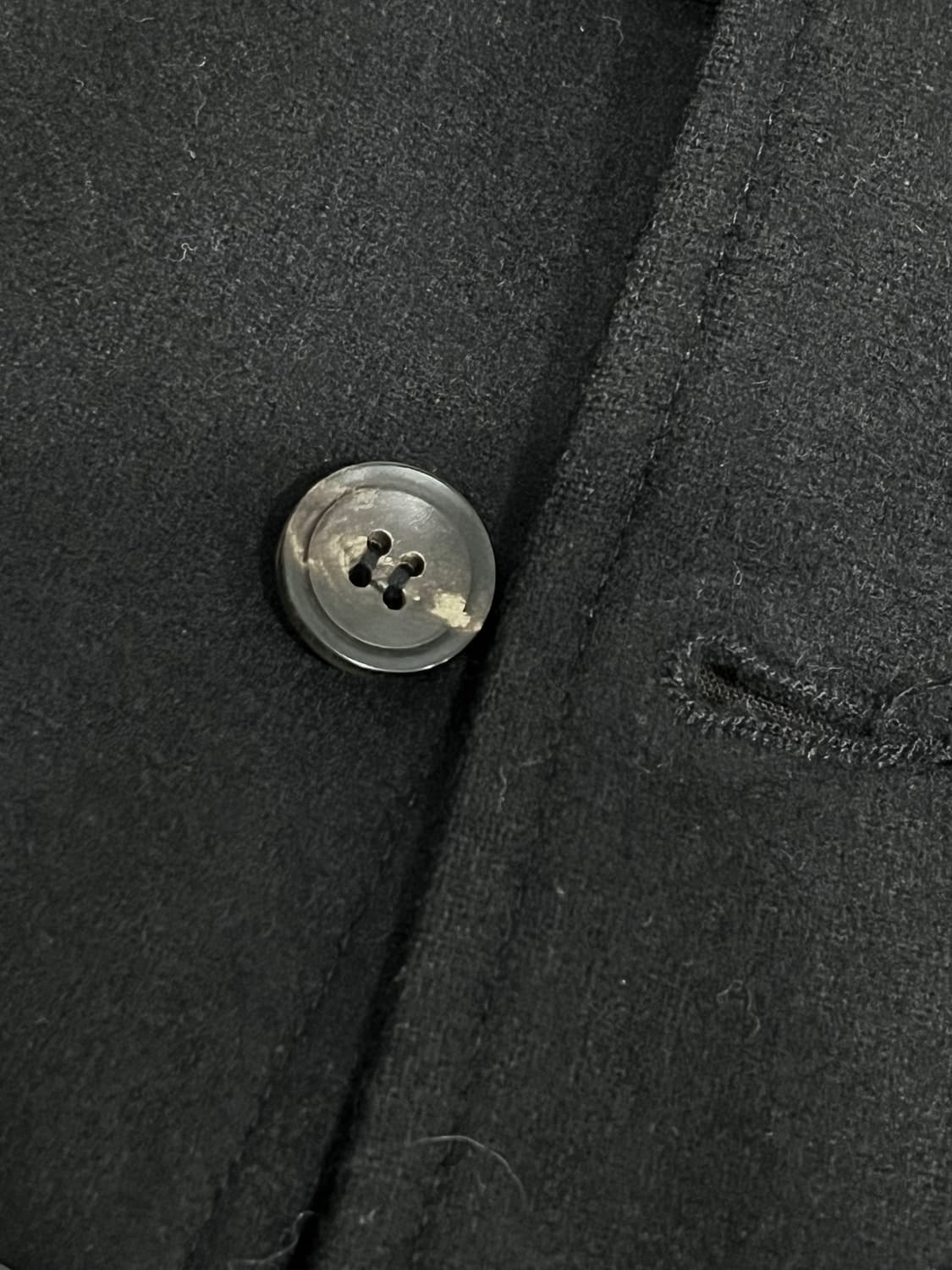 Vintage 루이드 울 블랙 베스트 XL 상품이미지9