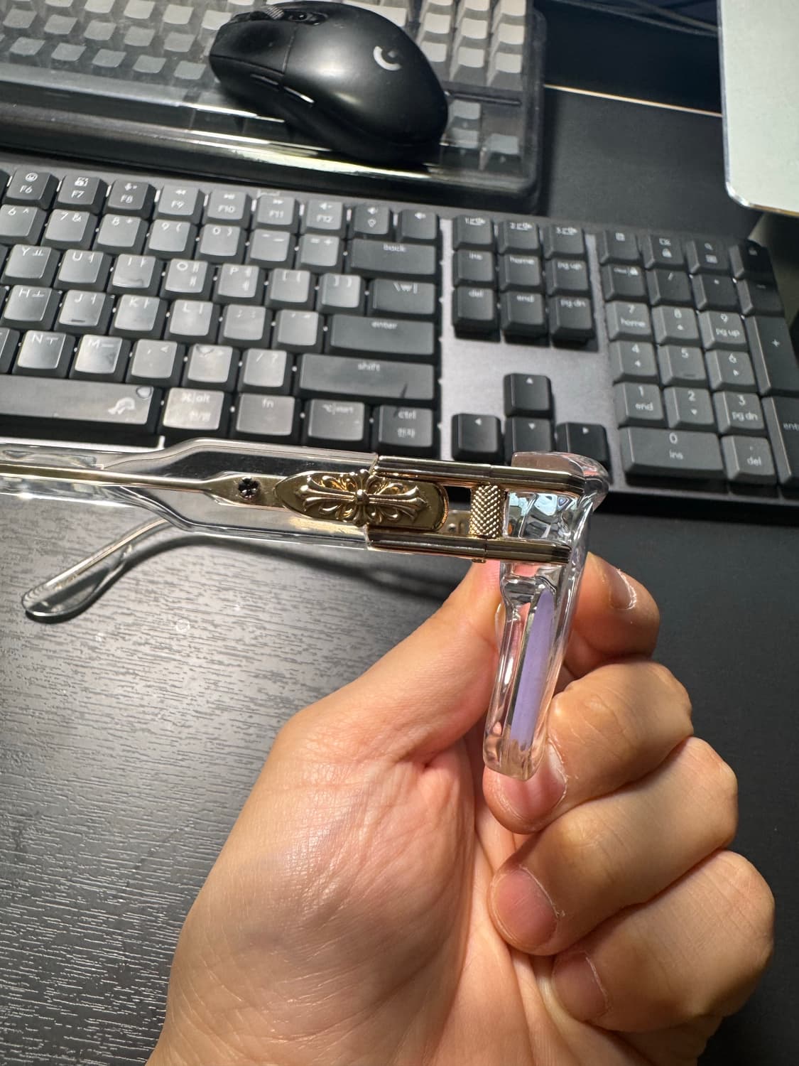 크롬하츠 벌지 클리어골드 안경 상품이미지4