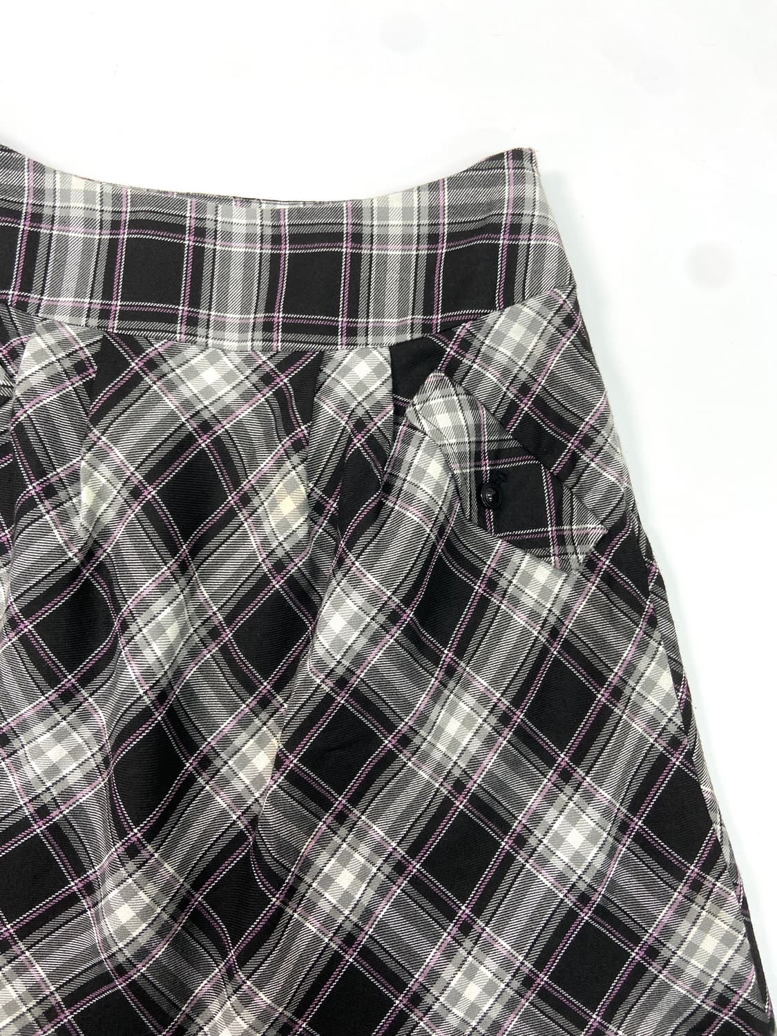 Image Black Check Skirt 상품이미지3