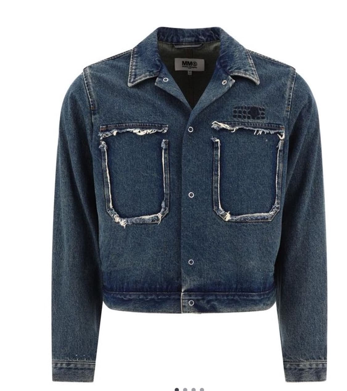 [48]mm6마르지엘라 프레이드 포켓 이펙트 데님자켓 팝니다. 상품이미지1