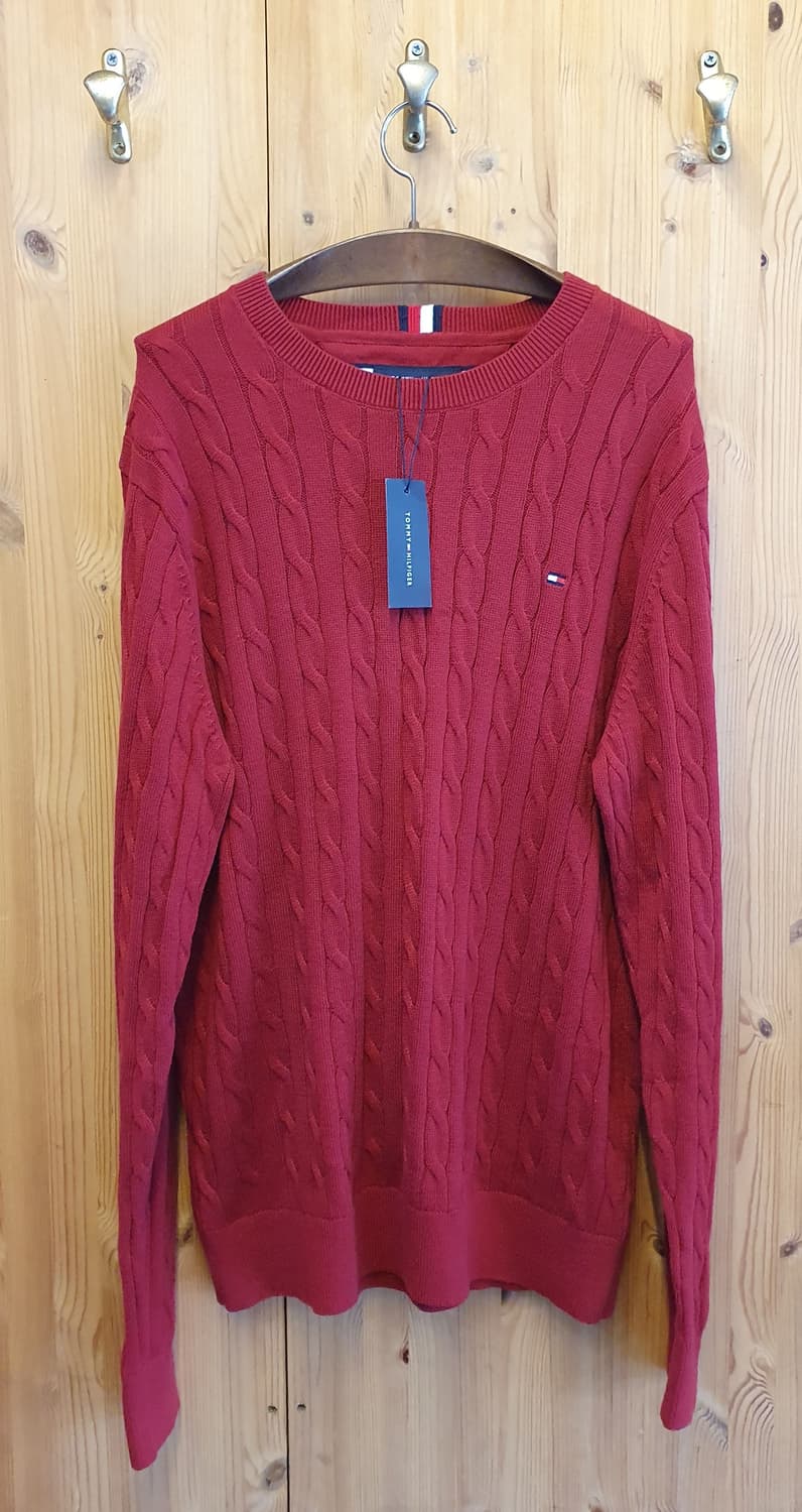 (새상품)100.타미 케이블 라운드니트 상품이미지2