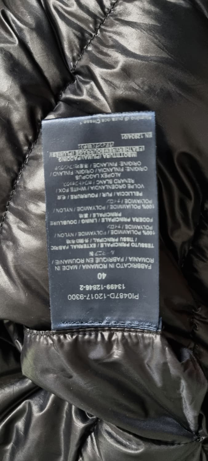 에르노  폭스퍼 구스 다운 7부 패딩 코트 40size _ 여성 상품이미지10