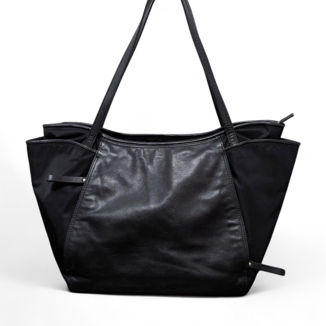 요지 야마모토 Y'SACCS 소가죽 나일론 토트백 상품이미지1