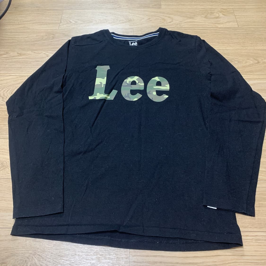 M]Lee 리 빅 로고 카모 패턴 롱슬리브 긴팔 티셔츠 상품이미지1