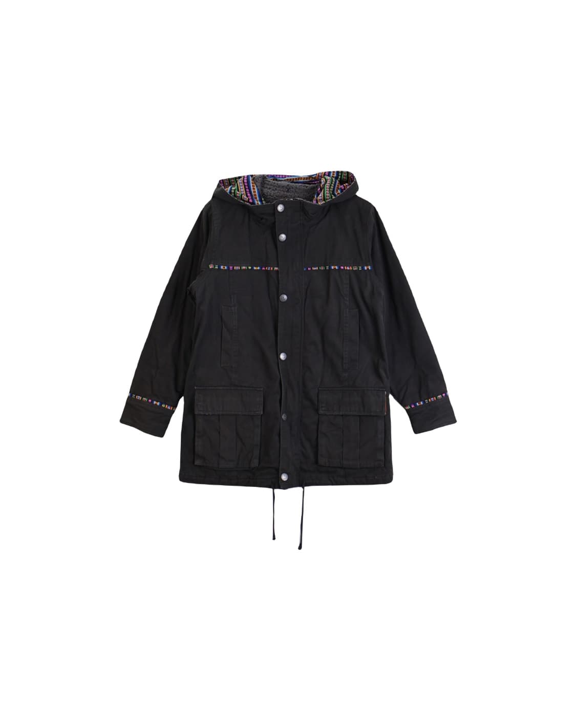 Titicaca Cotton Black Mini Coat 상품이미지3