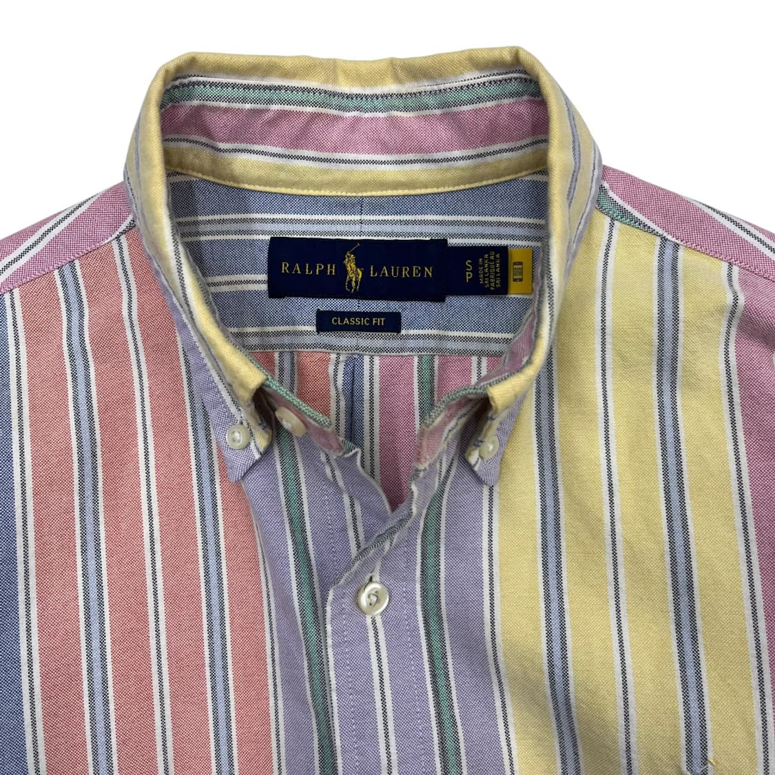 폴로 랄프로렌 옥스포드 파스텔 단가라 셔츠 S 상품이미지5
