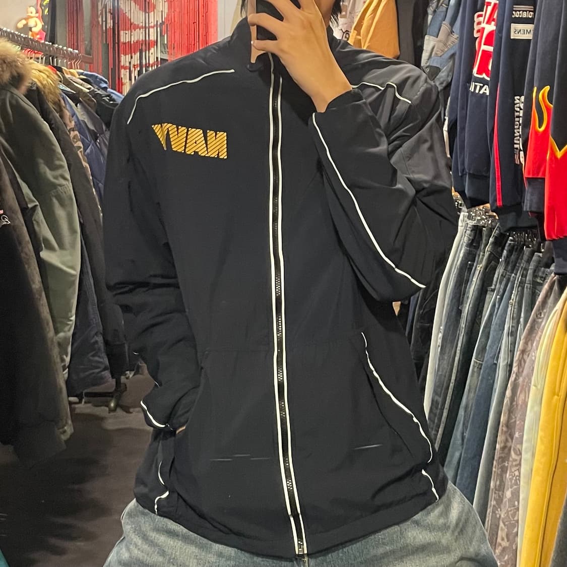 [IM]IPFU Navy 해군 바람막이 자켓 상품이미지3