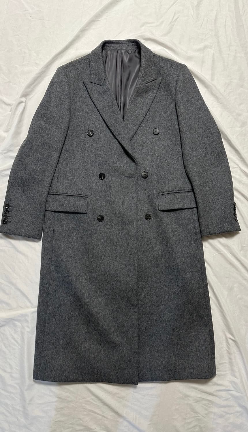 마마가리 23fw 컬렉션무드 더블코트 그레이 50 상품이미지2