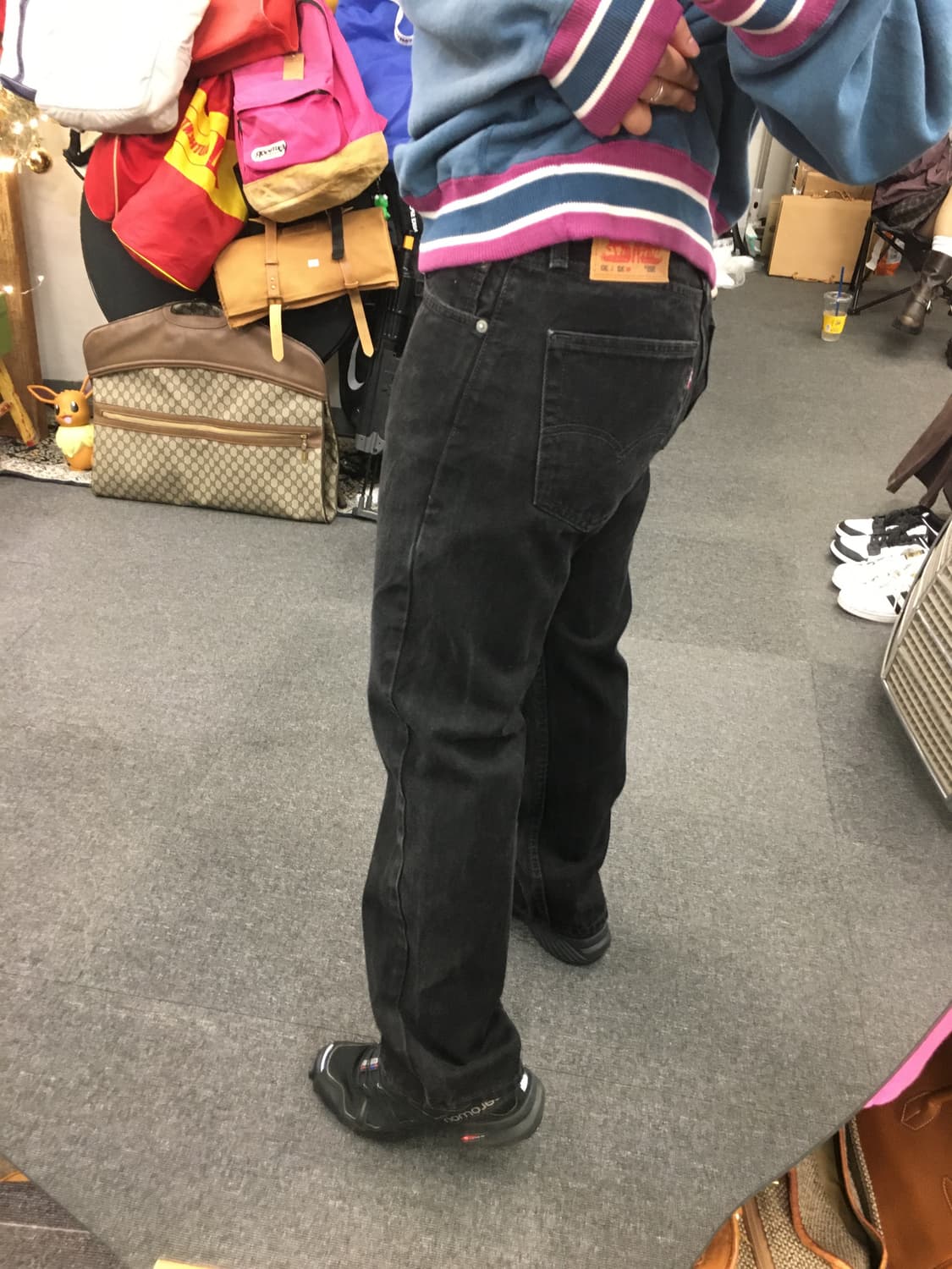 Levis 리바이스 505 흑청 데님팬츠 상품이미지2