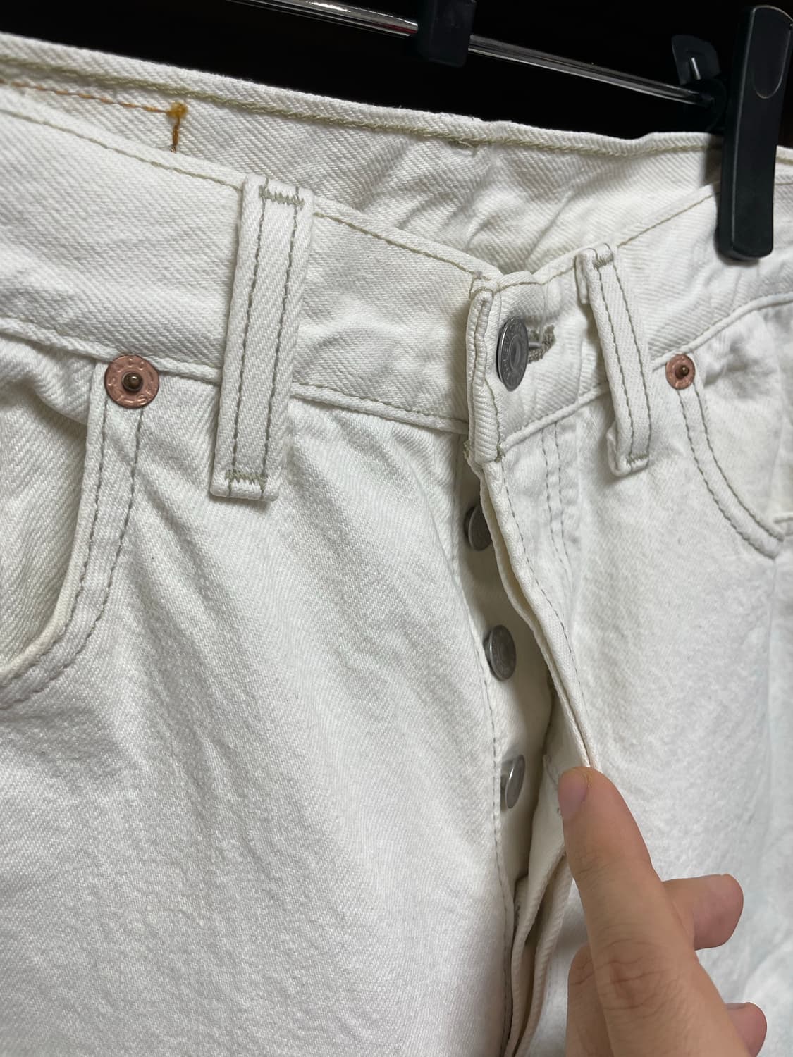 90s usa 리바이스501 화이트데님 상품이미지3