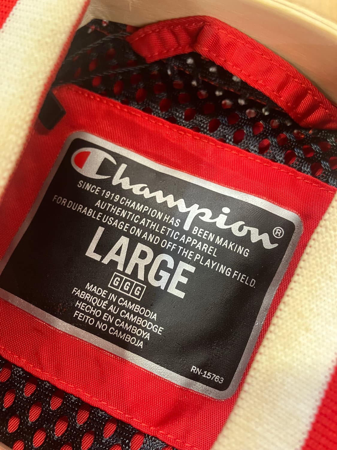 챔피온 빅 로고 트랙 자켓 레드 L  #csz2508 상품이미지3