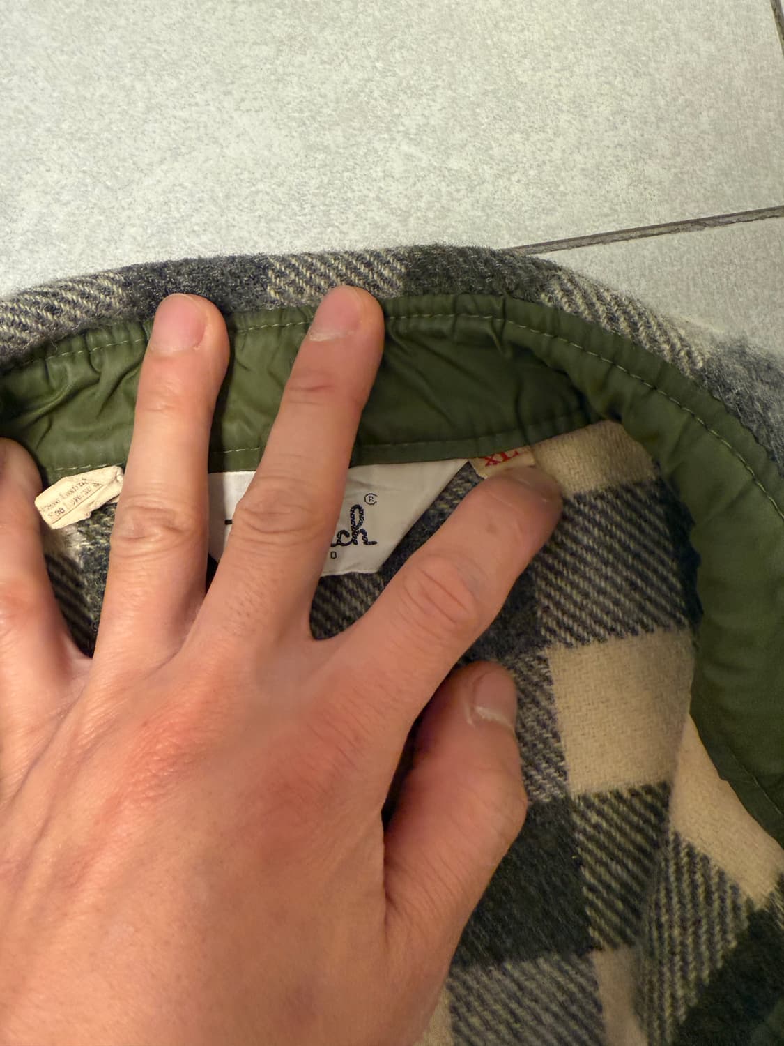 빈티지 울리치 울셔츠 XL 상품이미지4