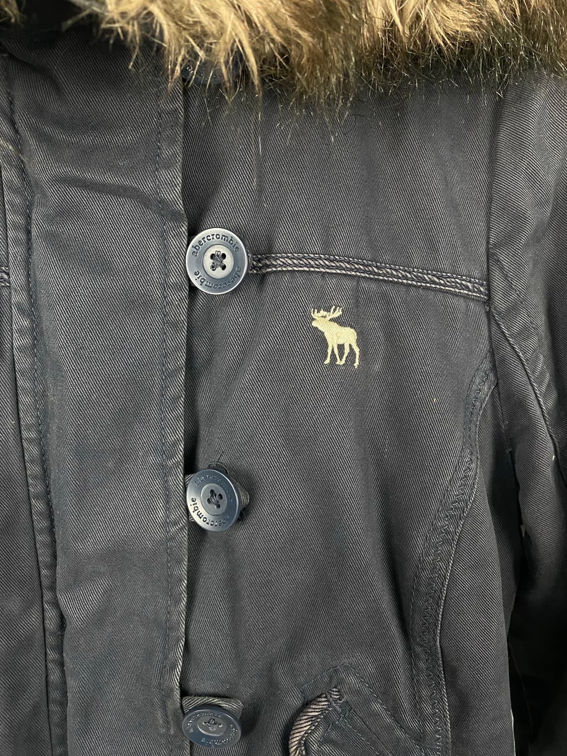 아베크롬비 울프죠 퍼 후드 자켓 M  상품이미지3