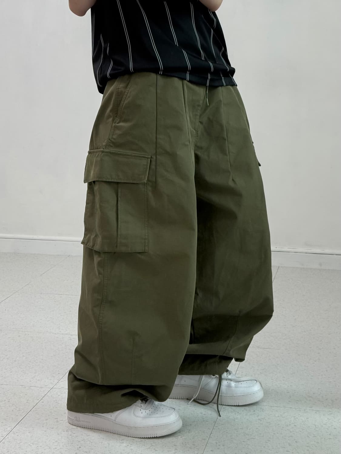 빅톤 카키 카고 팬츠 상품이미지2