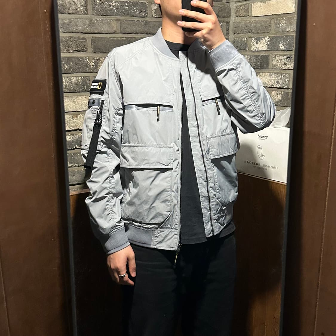 XL) 내셔널지오그래픽 와펜 유틸리티 바람막이 자켓 상품이미지9