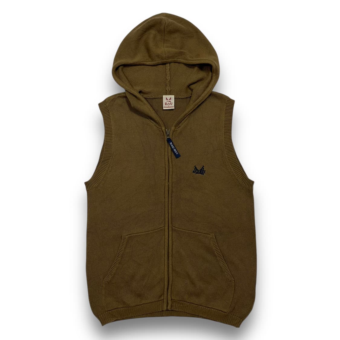 Bad Boy Knit Hoodie Zip-Up Vest 상품이미지1