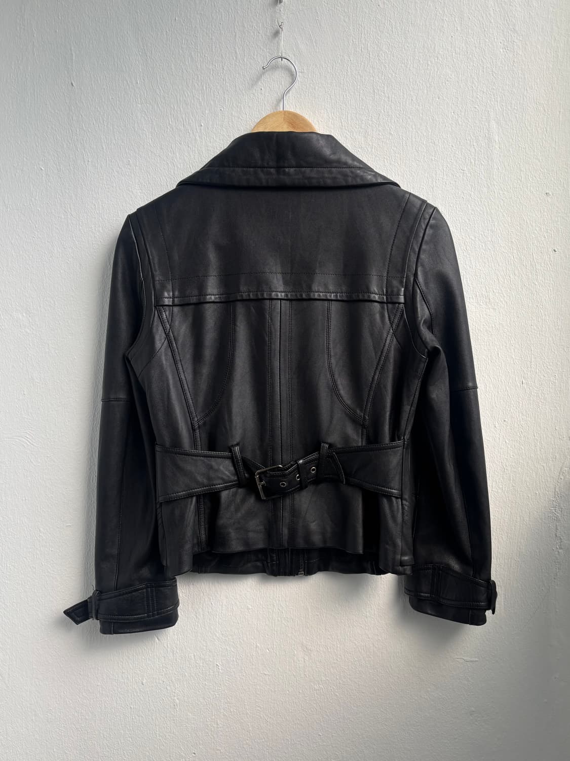 Vintage Black Leather Jacket 상품이미지10