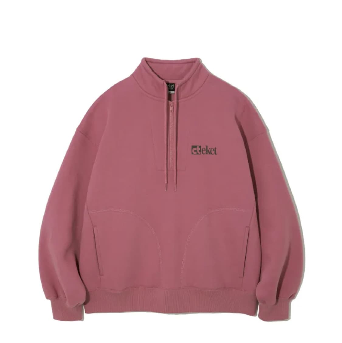 teket 테켓 플랜 하프집업 핑크 L 상품이미지1