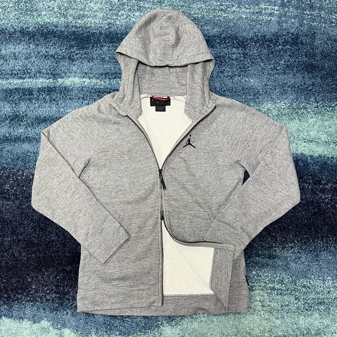 조던 기모 투웨이 후드집업 그레이 상품이미지1