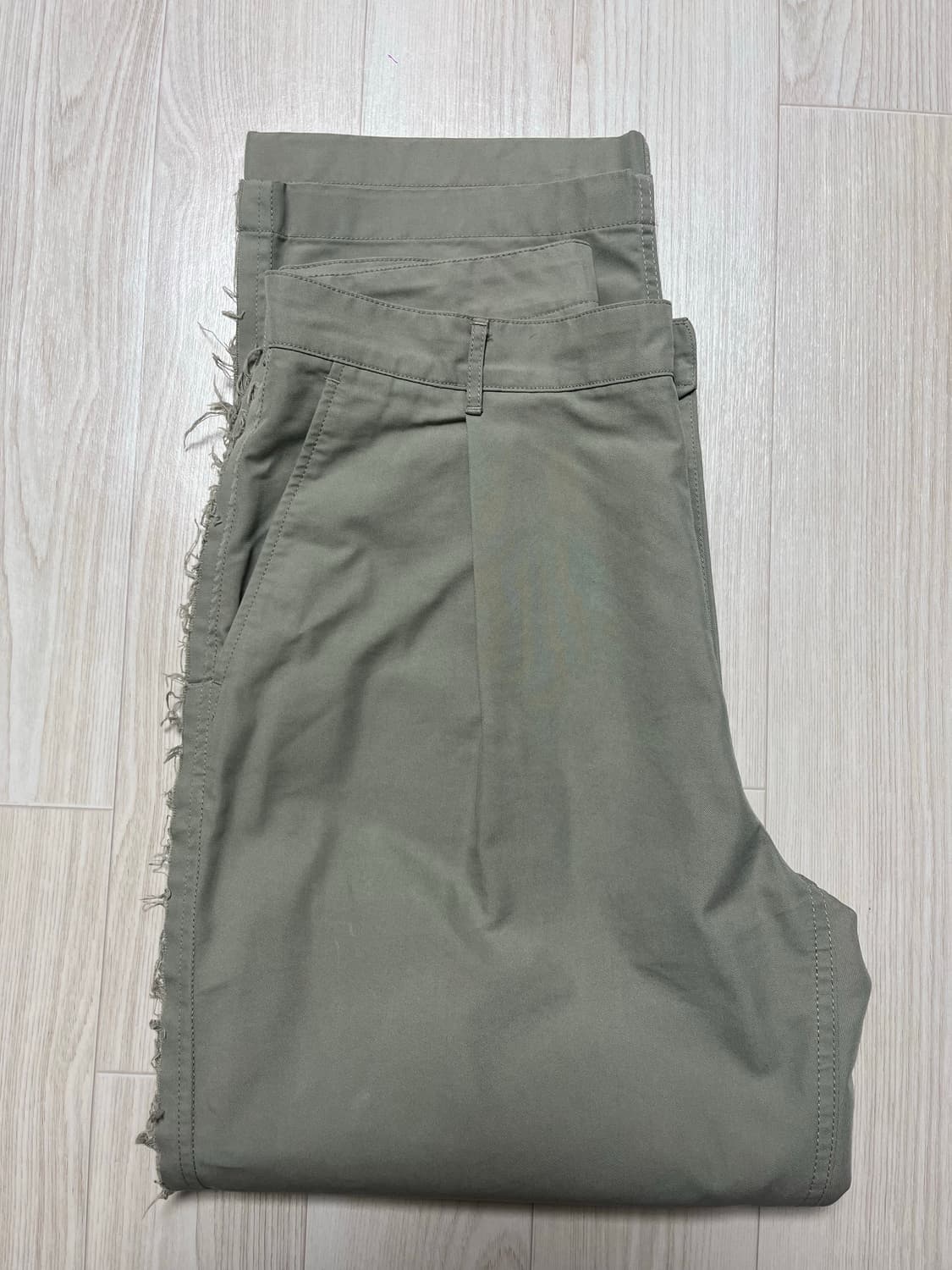 [언어펙티드]RAW EDGE CHINO PANTS (베이지) _ S사이즈 상품이미지8