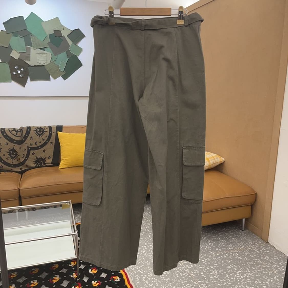 울트라패션 빈티지 벨티드 멀티포켓 카고팬츠 28인치 C08116 상품이미지4