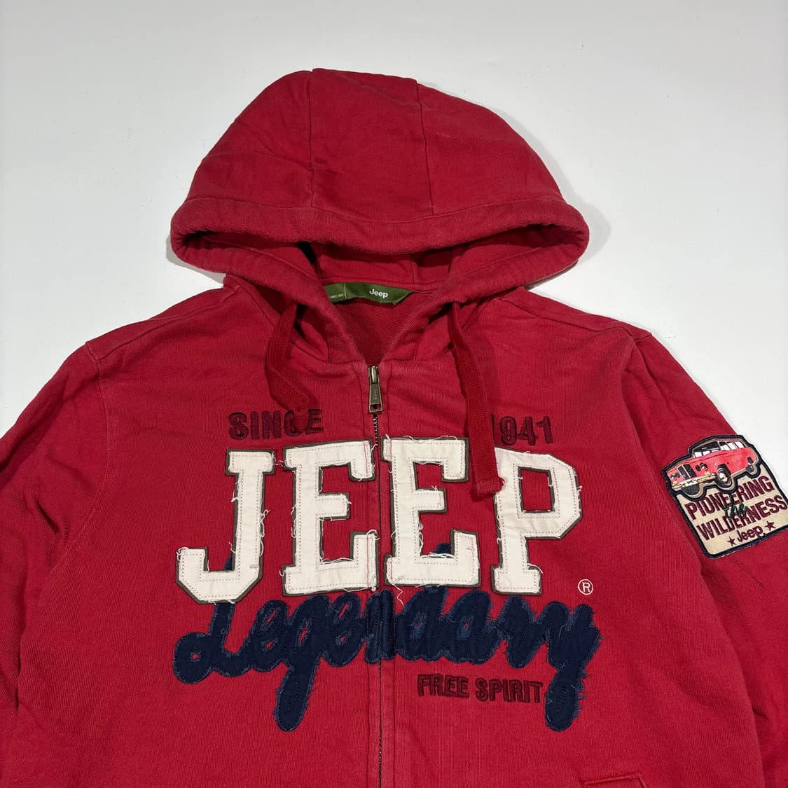 JEEP 레드 후드집업 상품이미지2