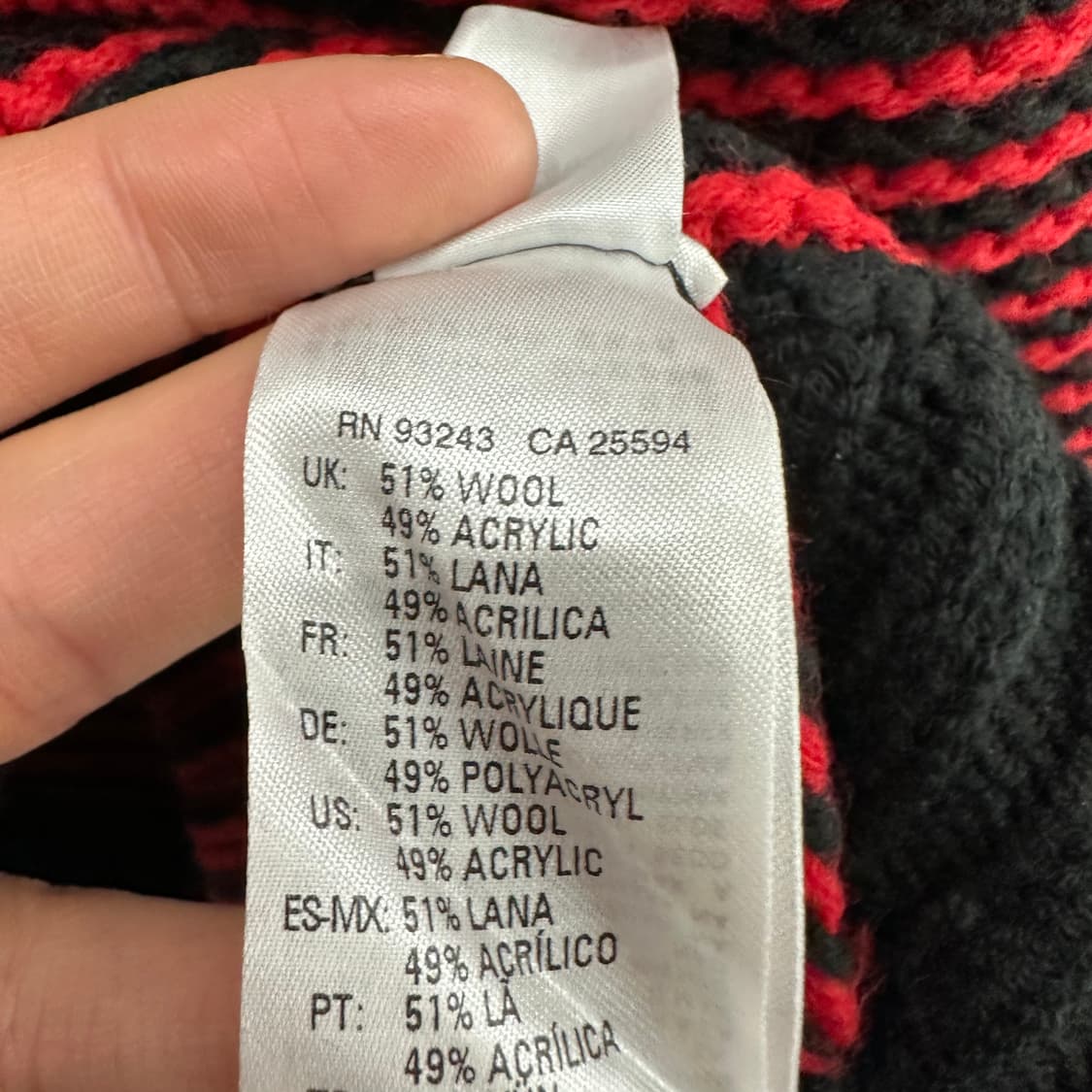 95 디젤 K-BALLIS 남자 크루넥 울 니트 상품이미지6