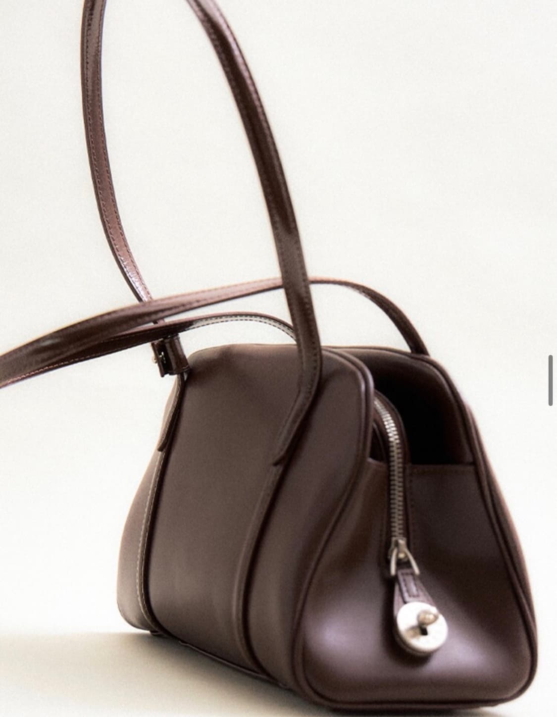 몽드몽드 모먼트백 라지 브라운 상품이미지5