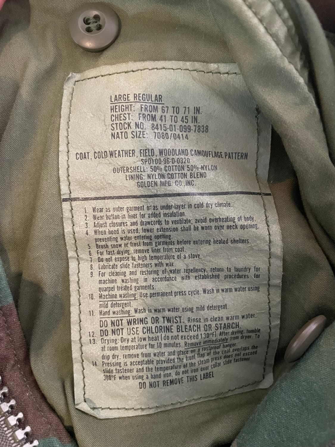 M65 필드자켓 L/R 상품이미지4