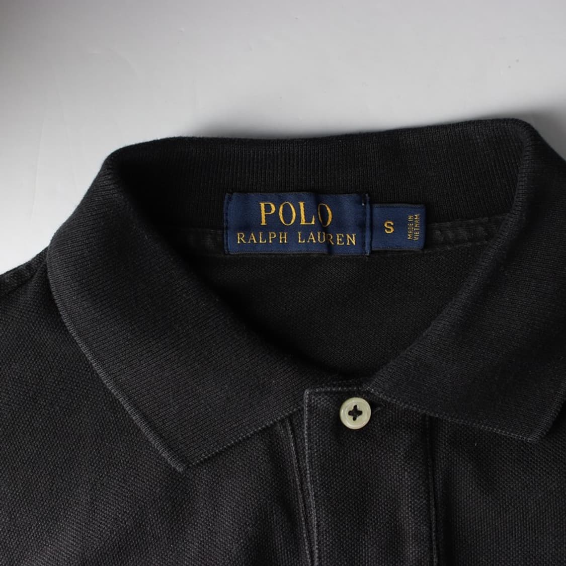 폴로 랄프로렌 블랙 레드포니 긴팔 카라티 S 상품이미지5