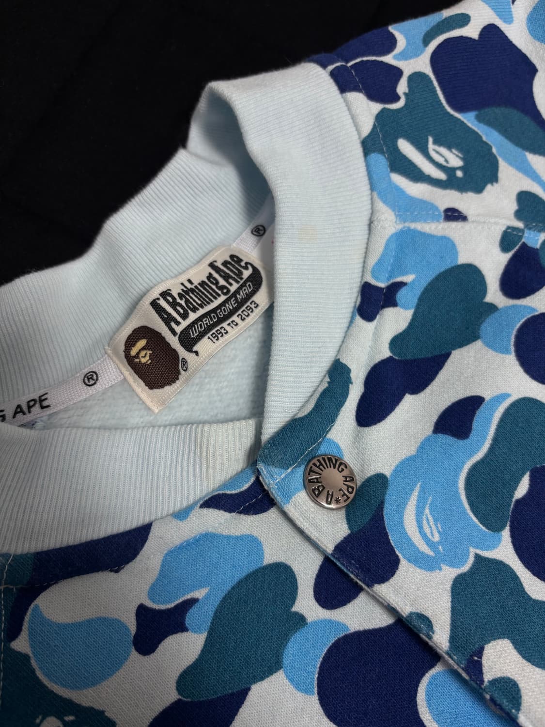 베이프 블루카모 블루종 자켓 M 상품이미지4