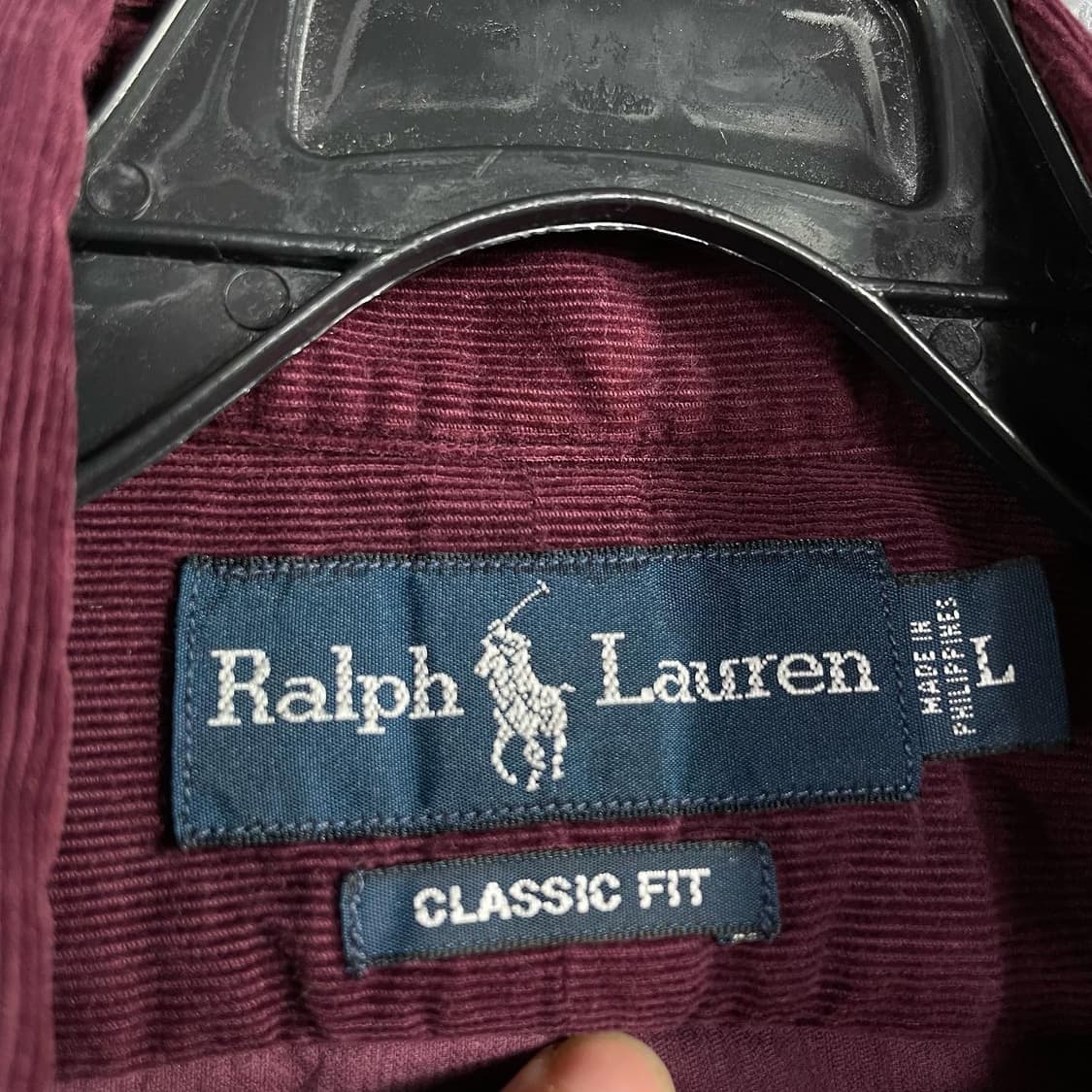 폴로 와인 코듀로이 솔리드 셔츠 상품이미지5