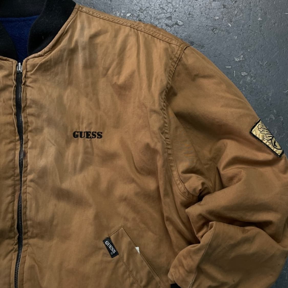 100 게스 90s 리버시블 웨스턴 봄버 자켓 상품이미지6