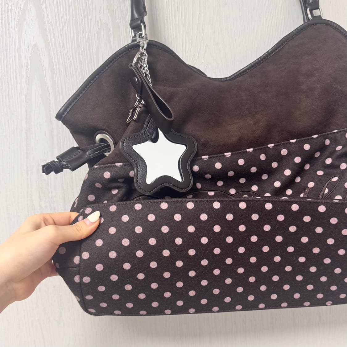 배드블루 딤섬백 도트 브라운 상품이미지3