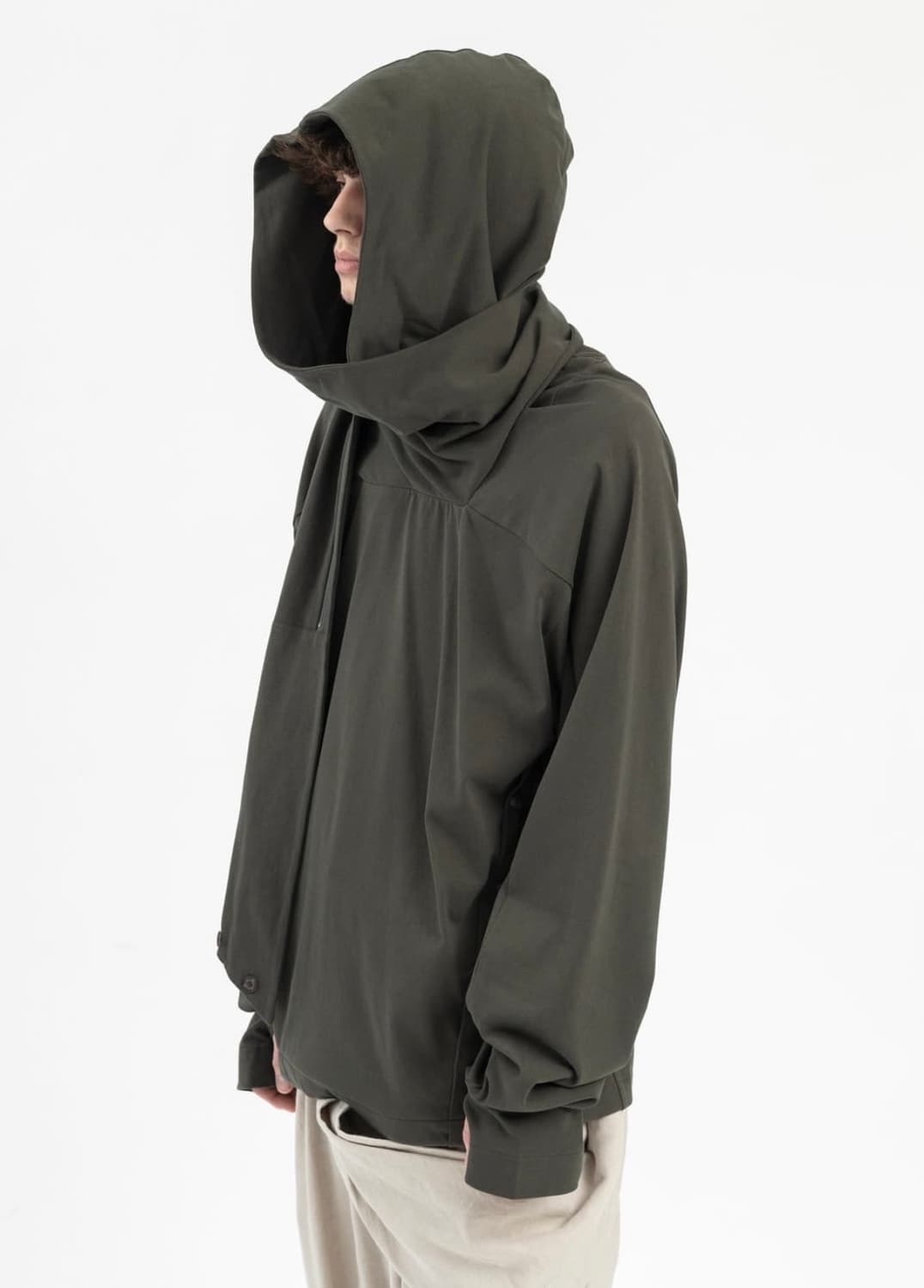 혜인서 스카프 후드 카키 4  상품이미지2