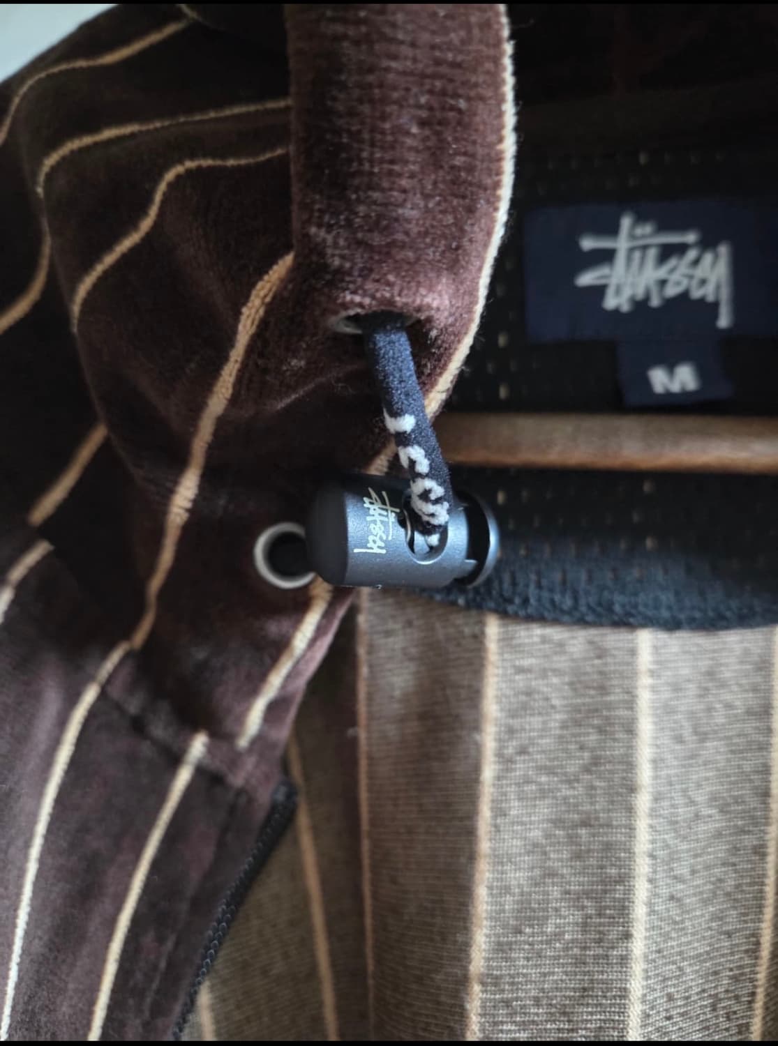 90s올드 스투시 재팬 벨루어 후드 집업 자켓M 상품이미지7