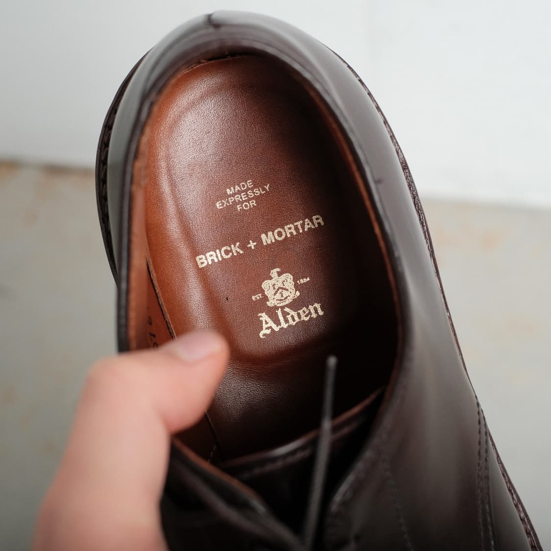 알든 별주 버건디 컬러8 코도반 스플릿토 Y팁 9.5D사이즈 상품이미지8