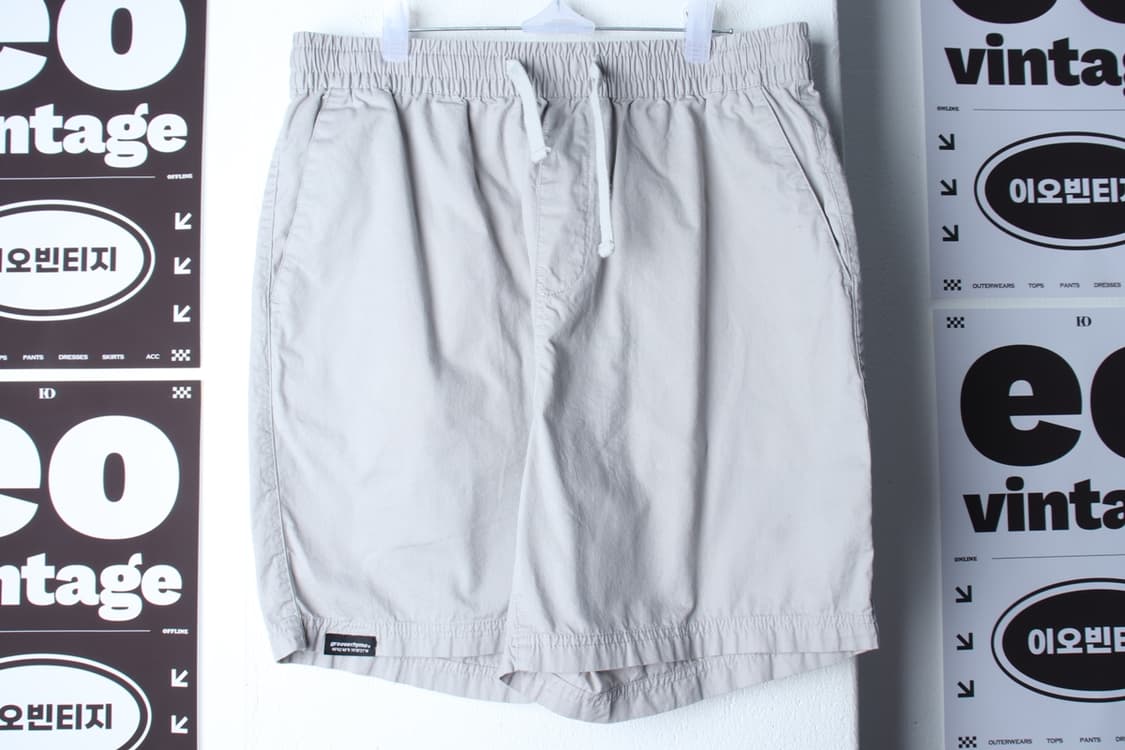 (XL) 그루브라임 반바지 팬츠 밴딩 그레이 올드스쿨-P10096 상품이미지2