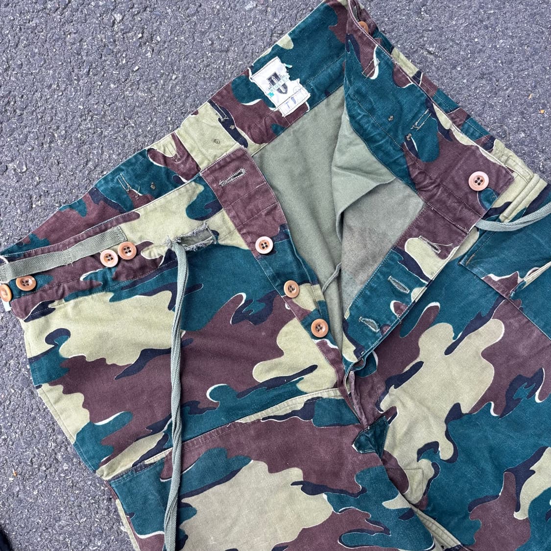 빈티지 벨기에군 지그카모 트리우저 상품이미지7