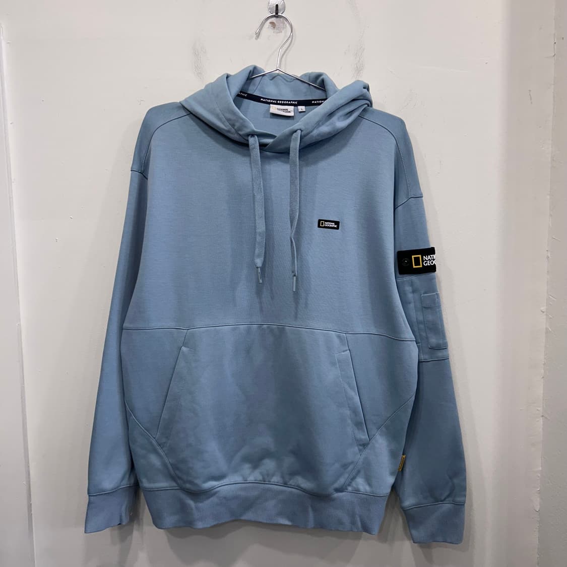 내셔널지오그래픽 슬리브와펜 코튼 후드티 상품이미지2