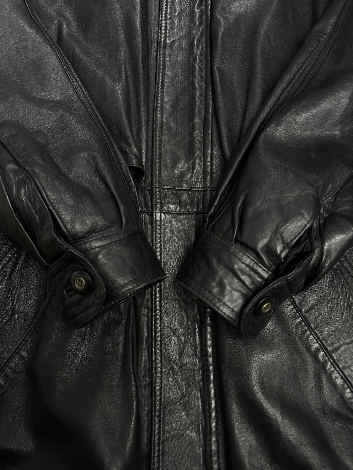 80s HUGO BOSS 레더 자켓 52 상품이미지5