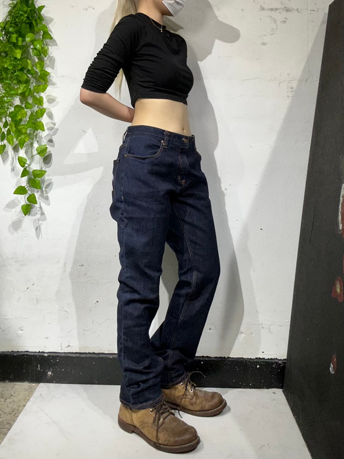 에비수 진청 힙합 새깅 데님 팬츠 청바지 상품이미지2
