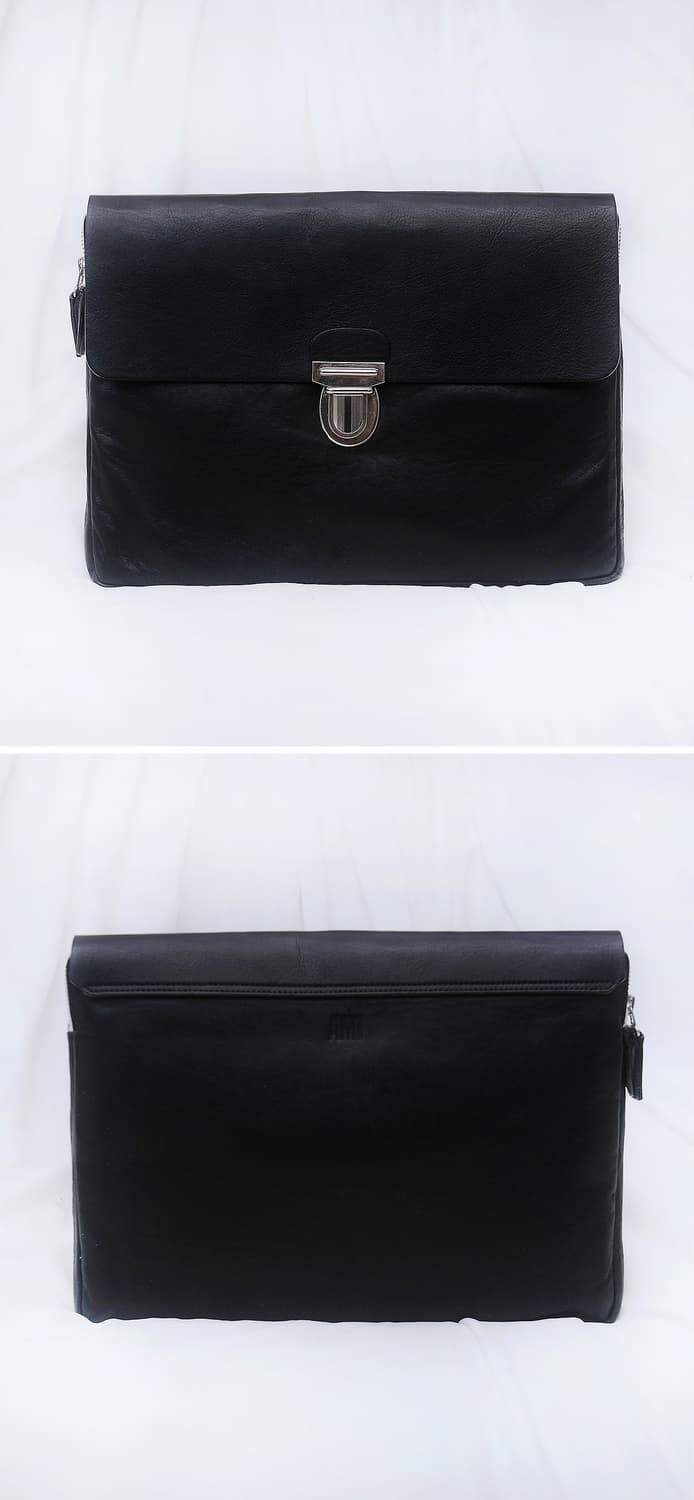 아미 (AMI) 베지터블 레더 플랩 클러치백 도큐먼트케이스 상품이미지4