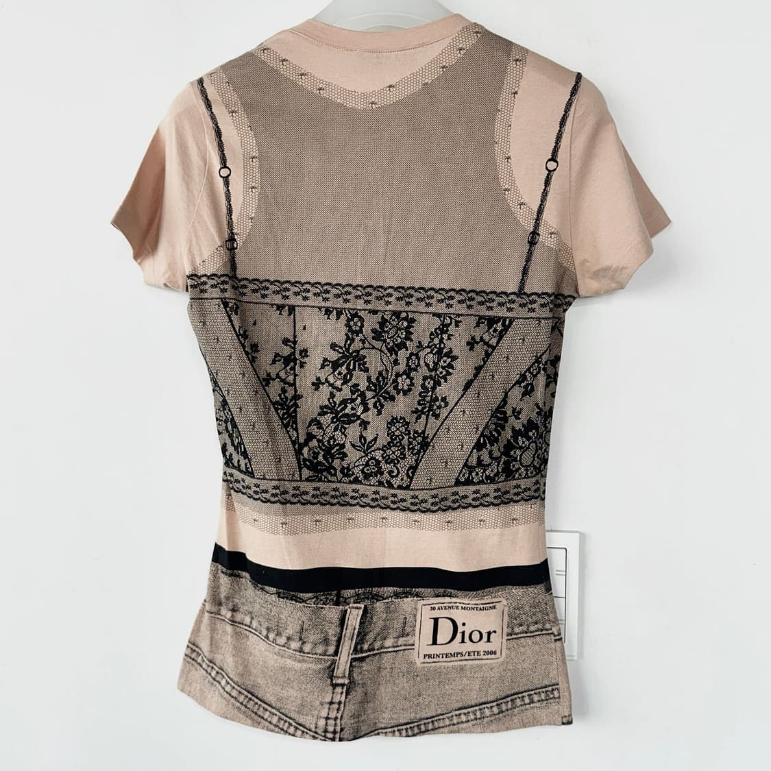 디올 DIOR 트롱프뢰유 레이스 티셔츠 상품이미지7