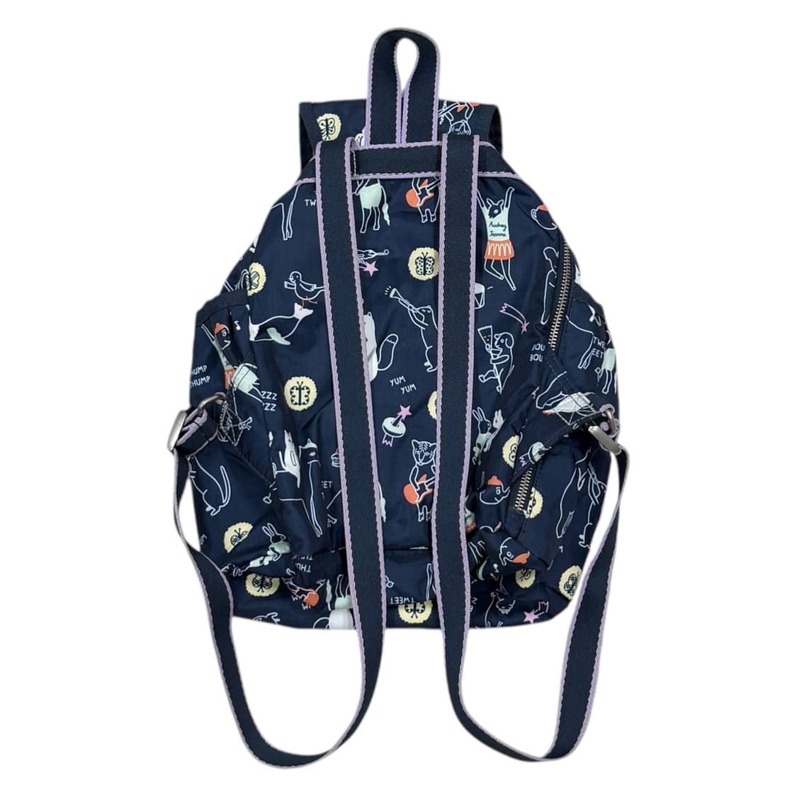 레스포삭 Y2K 동물패턴 포켓 복조리 백팩 크로스백 세트 상품이미지3