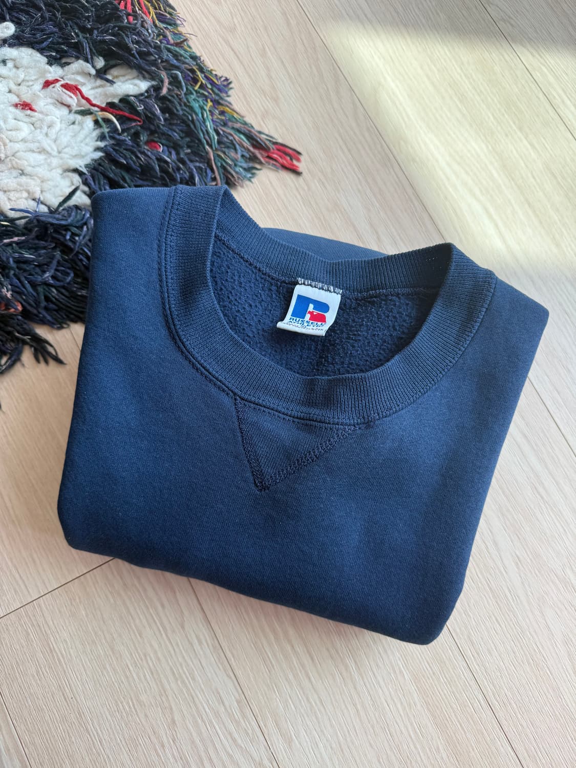 [XL] 90s 러셀 맨투맨 스웻셔츠 네이비 usa 상품이미지4
